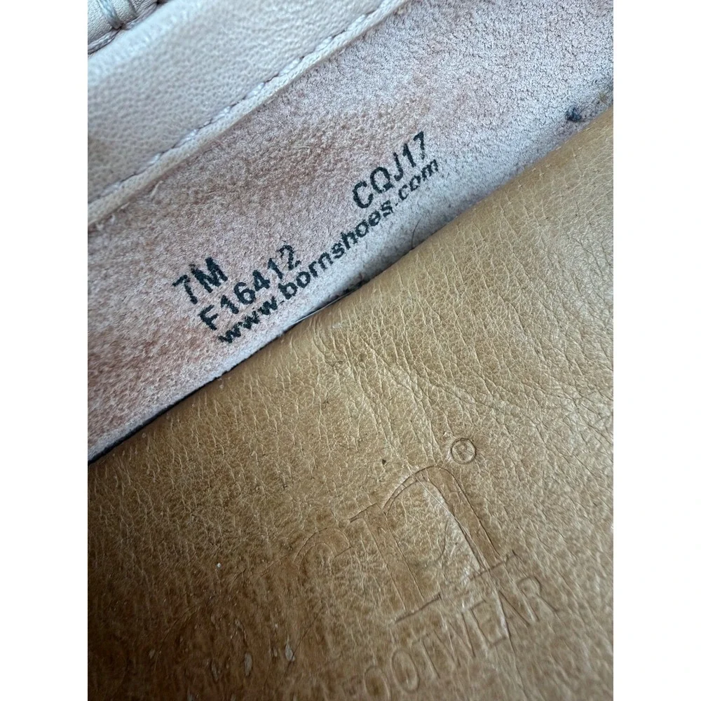 Born Crown Ballet‎ Flats Loafers 7M Blush Pink Leather Driving Moccasins Slip On